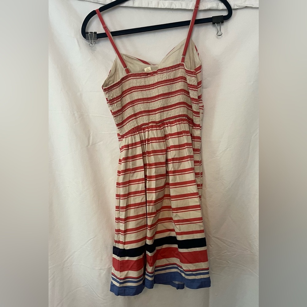 Vintage Red Camel striped sundress
